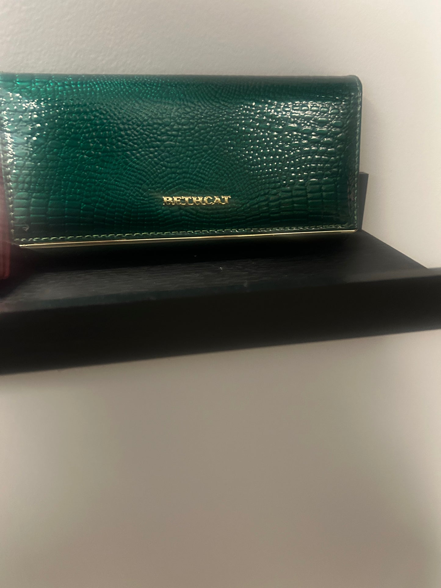 dark green wallet